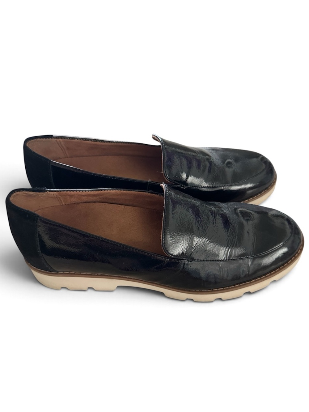 Vionic Kensley Black Patent Slip-On Loafers Ladies 8